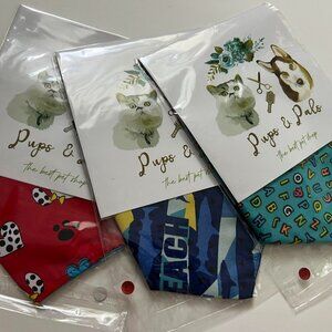 Bandana Set, pack x 3, Hawain and Cartoon  Design
